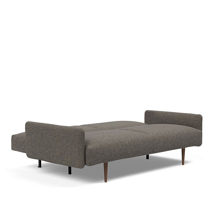 Frode Sofa with Upholstered Arms Dark Wood (Full)