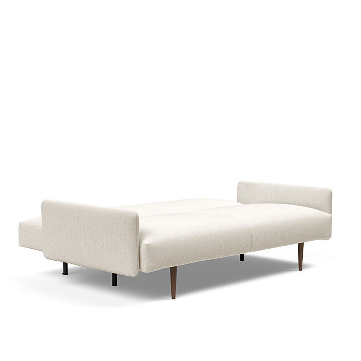 Frode Sofa with Upholstered Arms Dark Wood (Full)