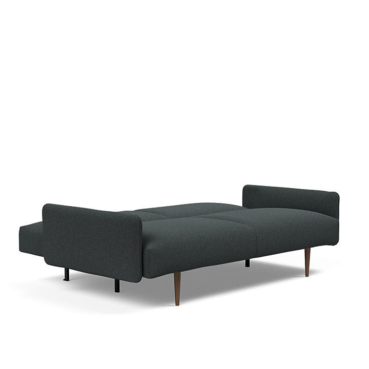 Frode Sofa with Upholstered Arms Dark Wood (Full)