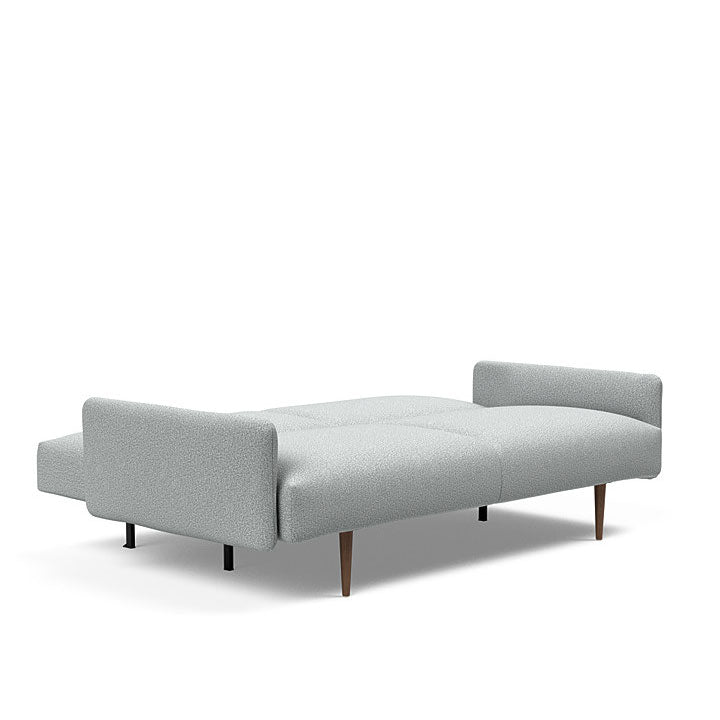 Frode Sofa with Upholstered Arms Dark Wood (Full)