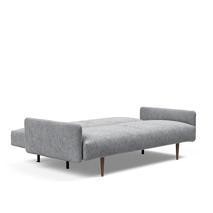 Frode Sofa with Upholstered Arms Dark Wood (Full)