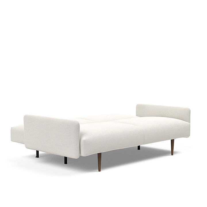 Frode Sofa with Upholstered Arms Dark Wood (Full)