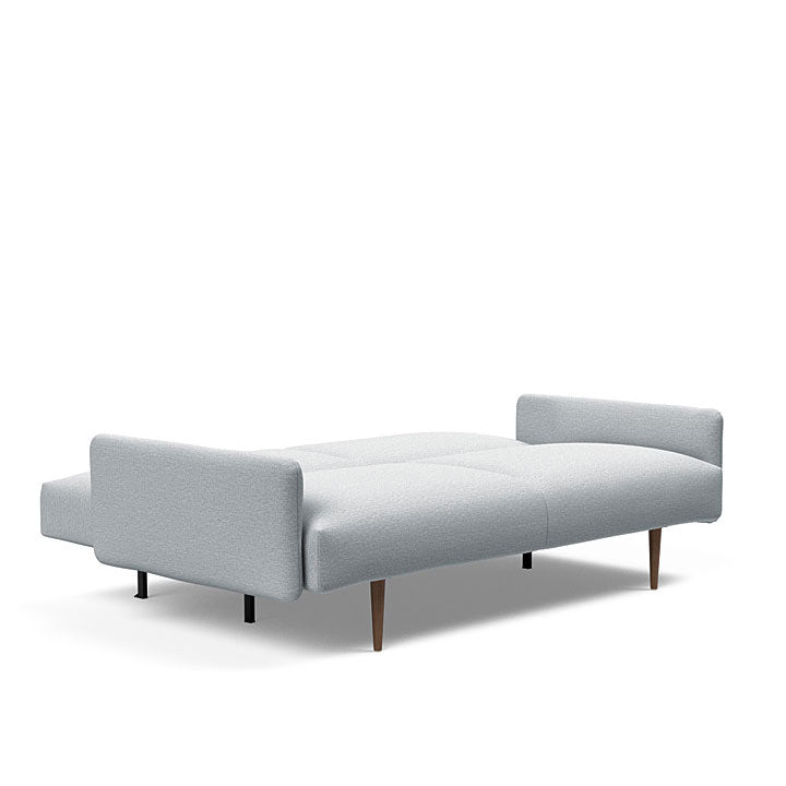 Frode Sofa with Upholstered Arms Dark Wood (Full)