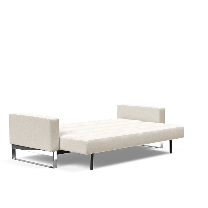 Cassius Quilt Sofa Chrome (Full)