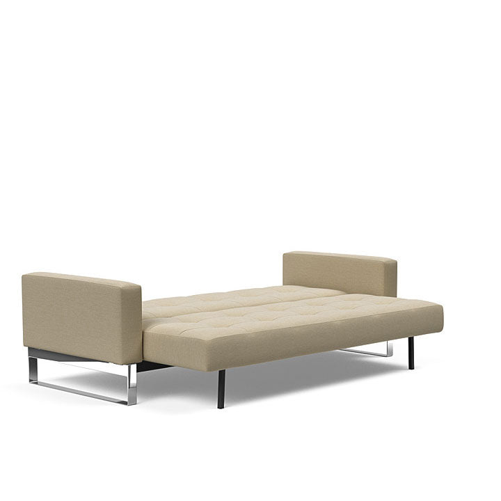 Cassius Quilt Sofa Chrome (Full)