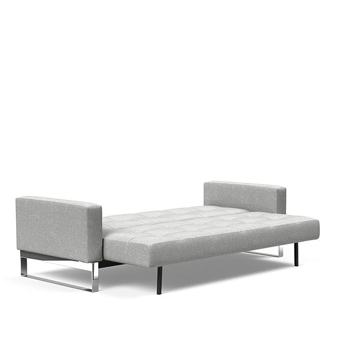 Cassius Quilt Sofa Chrome (Full)