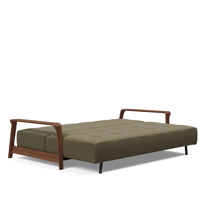 Ran D.E.L Sofa Walnut Arms (Queen)