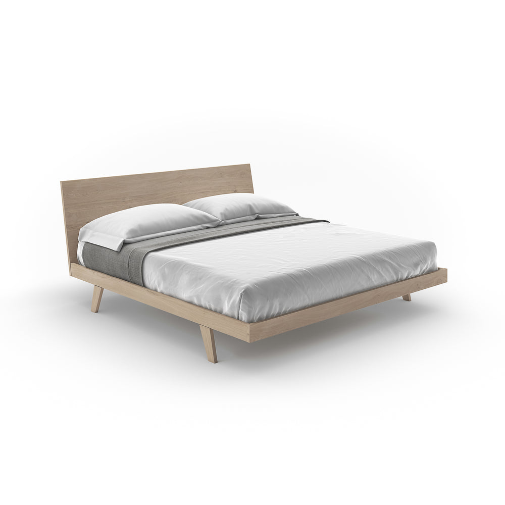 Maeva Bed with Wood Headboard
