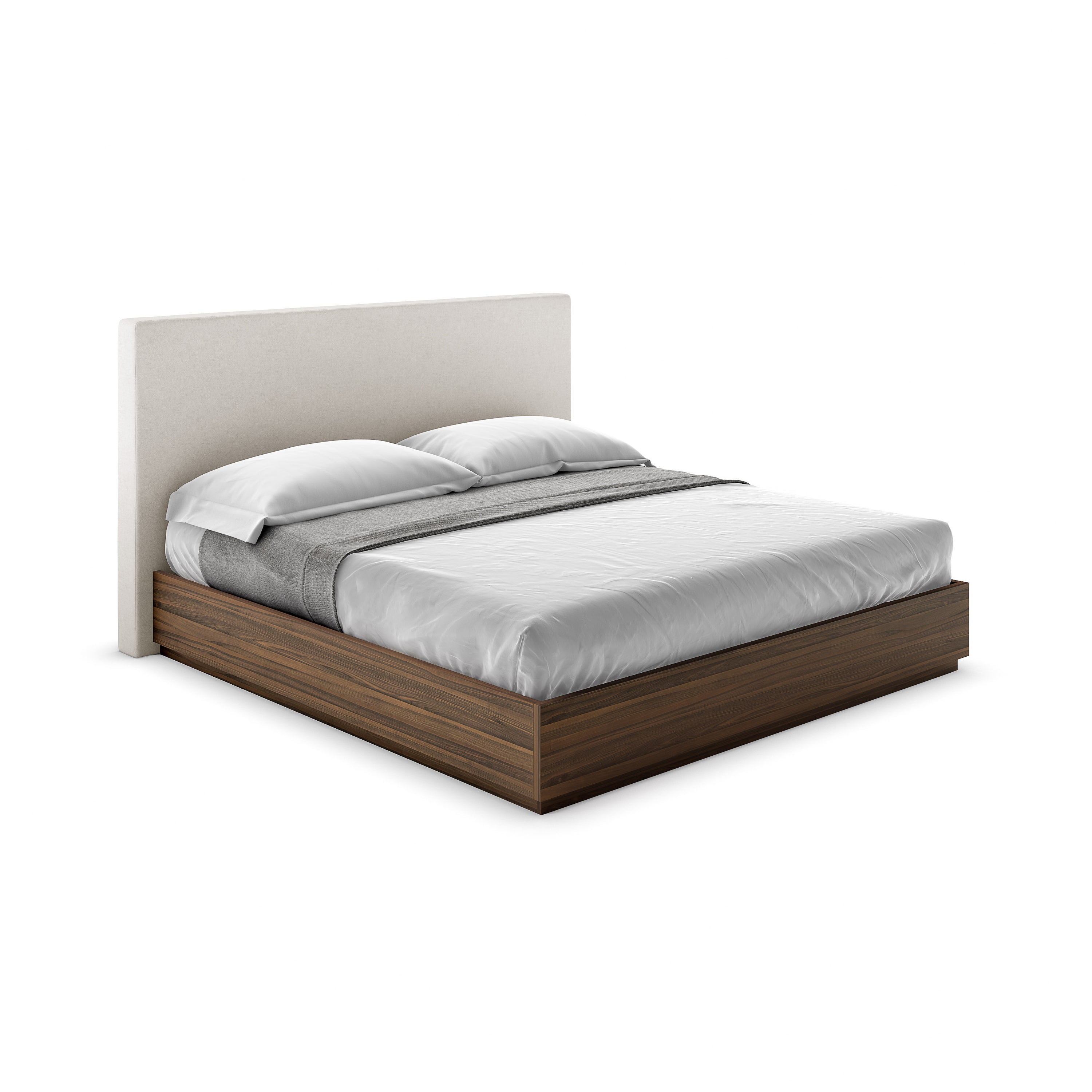 Maya Bed with Upholstered Headboard w/ Storage