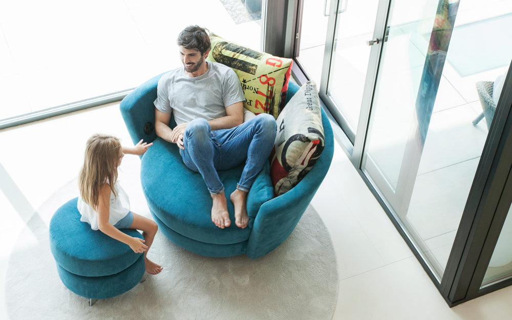 Mynest Armchair with Footstool