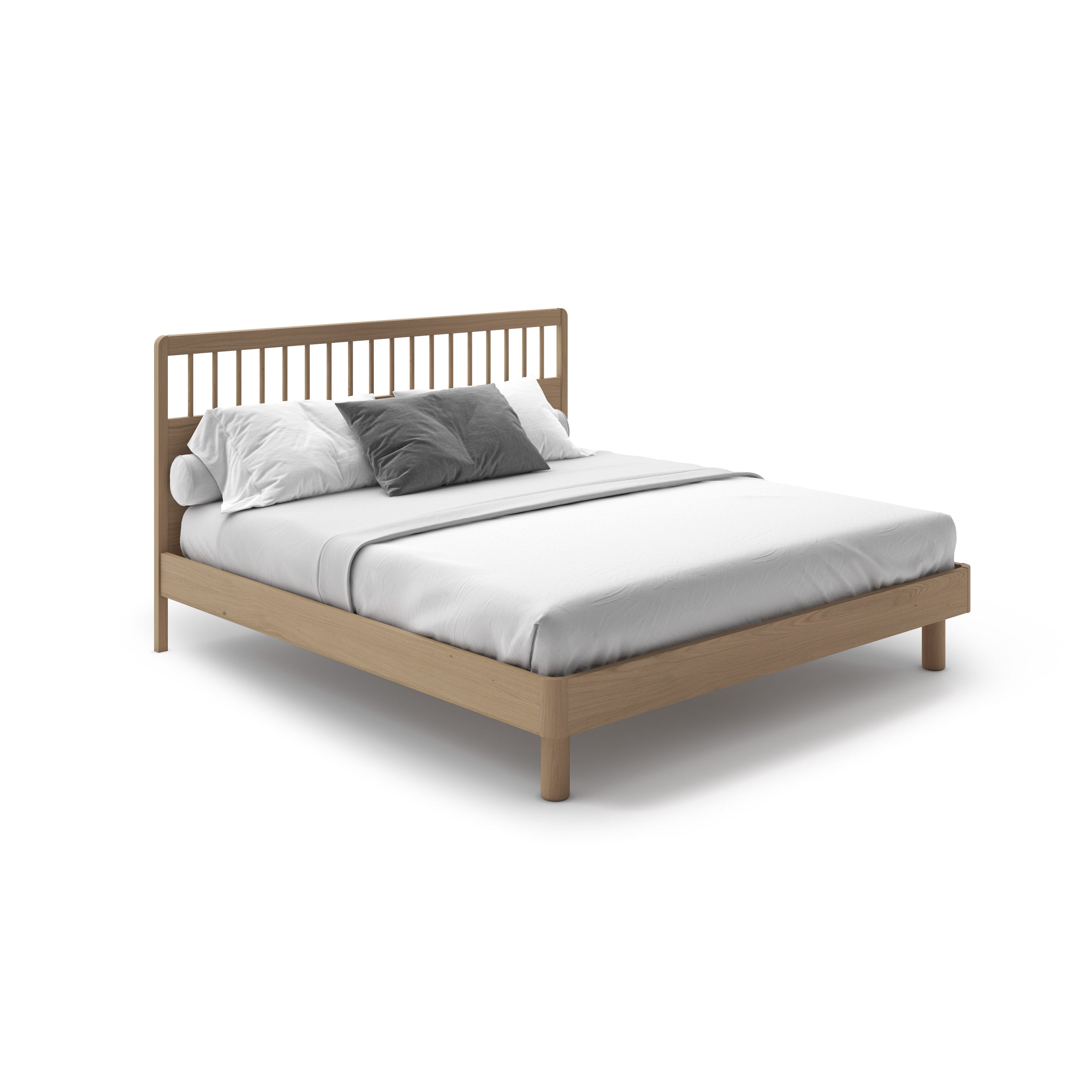 Villa Bed with Wood Headboard