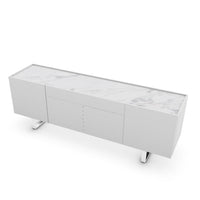 CS6017-1A HORIZON Frame P94 lacq. MATT OPTIC WHITE Top P2C ceramic WHITE MARBLE Base P77 met. CHROMED