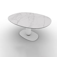 CS4137-E 150 ELSON Column P94 met. MATT OPTIC WHITE Floor plate P94 met. MATT OPTIC WHITE Frame P94 met. MATT OPTIC WHITE Top and extension P9C cer.(g) SILK WHITE MARBLE Profile P29L met. MATT BRONZE