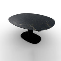 CS4137-E 150 ELSON Column P15 met. MATT BLACK Floor plate P15 met. MATT BLACK Frame P15 met. MATT BLACK Top and extension P18C cer.(g) CALACATTA BLACK MARBLE Profile P15 met. MATT BLACK