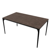 CS4125-R 160 SILHOUETTE Legs P15 al. MATT BLACK Frame P15 al. MATT BLACK Top and extension P14C ceramic (g) BRONZE