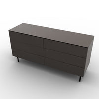 CS6096-5B UNIVERSAL Frame P176 lacq. MATT TAUPE Drawer P176 lacq. MATT TAUPE Top P176 lacq. MATT TAUPE Base P15 met. MATT BLACK
