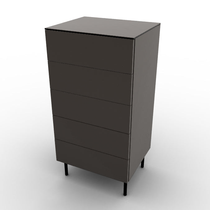 CS6096-6B UNIVERSAL Frame P176 lacq. MATT TAUPE Drawer P176 lacq. MATT TAUPE Top P176 lacq. MATT TAUPE Base P15 met. MATT BLACK