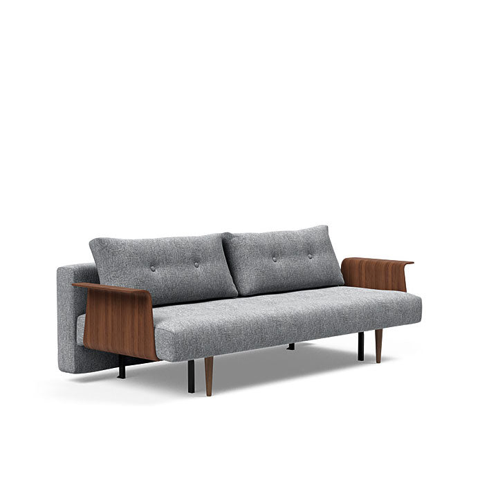 Recast Plus Sofa W/ Walnut Arms (Full)