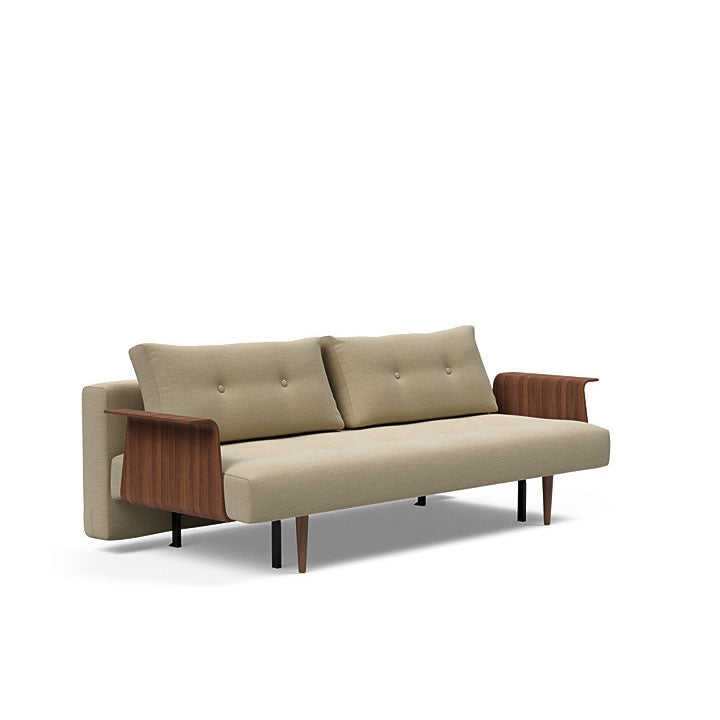 Recast Plus Sofa W/ Walnut Arms (Full)