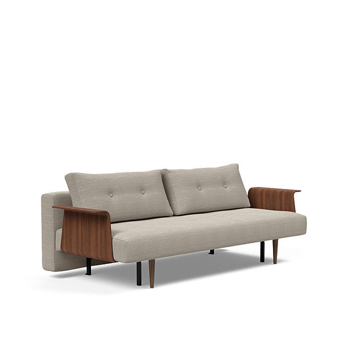 Recast Plus Sofa W/ Walnut Arms (Full)