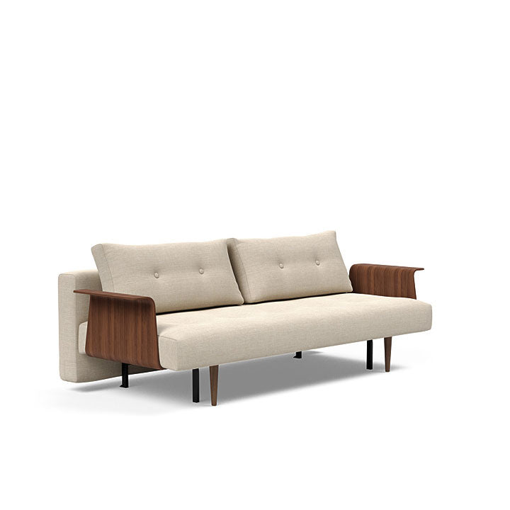 Recast Plus Sofa W/ Walnut Arms (Full)