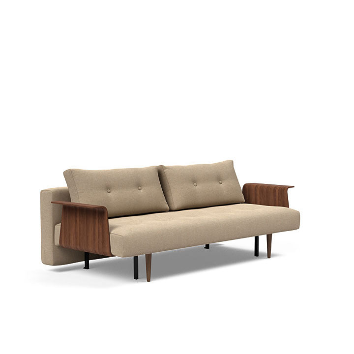 Recast Plus Sofa W/ Walnut Arms (Full)