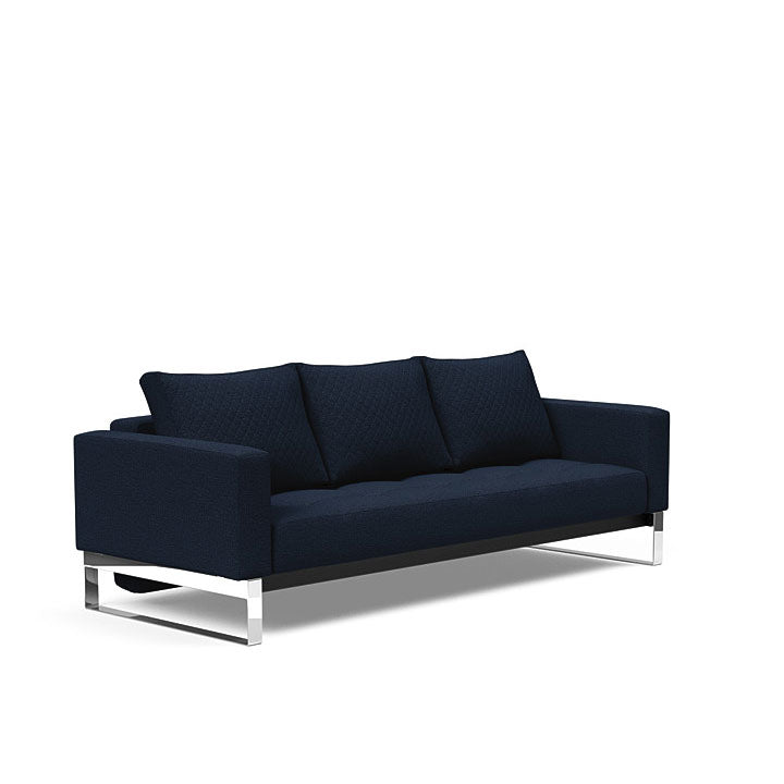 Cassius Quilt Sofa Chrome (Full)