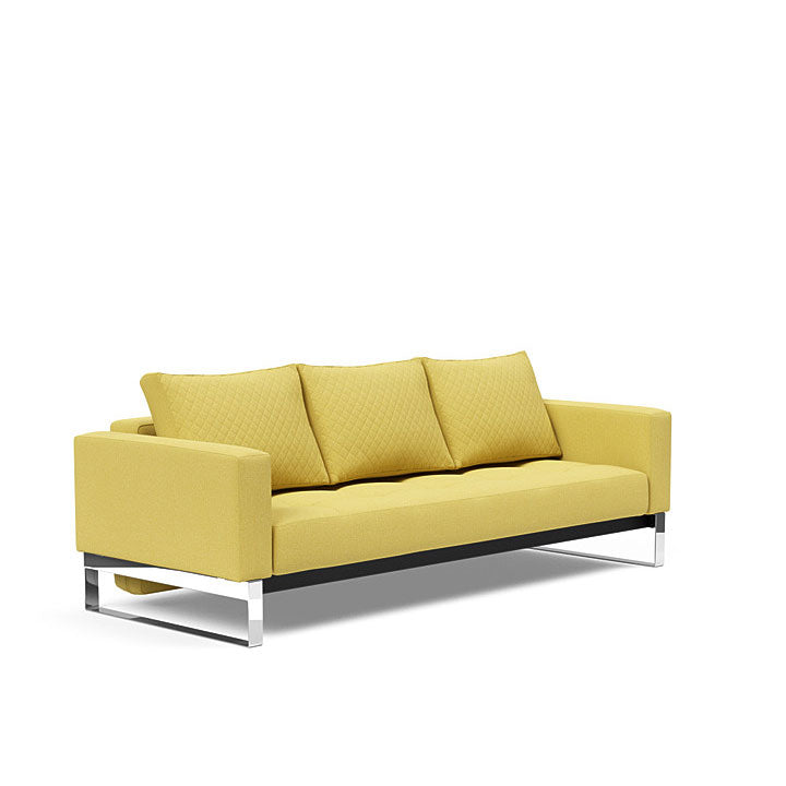 Cassius Quilt Sofa Chrome (Full)