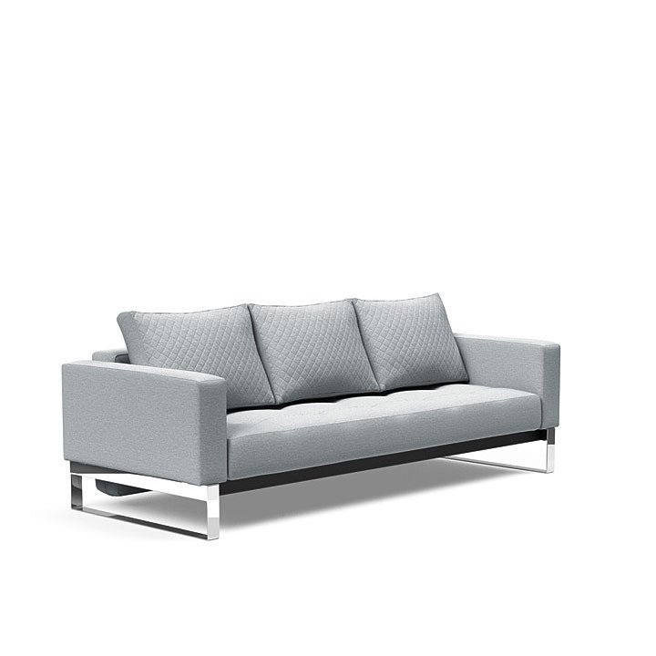Cassius Quilt Sofa Chrome (Full)