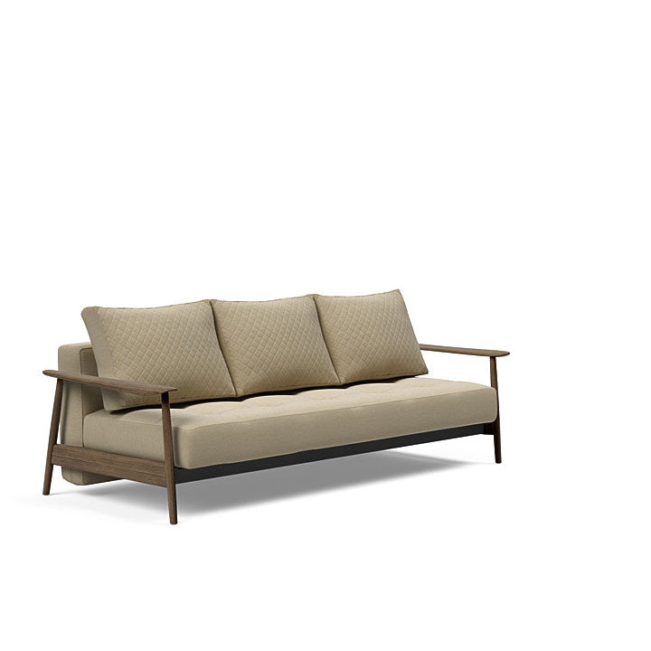 Caluma Quilt Sofa Smoked Oak Arms (Full)