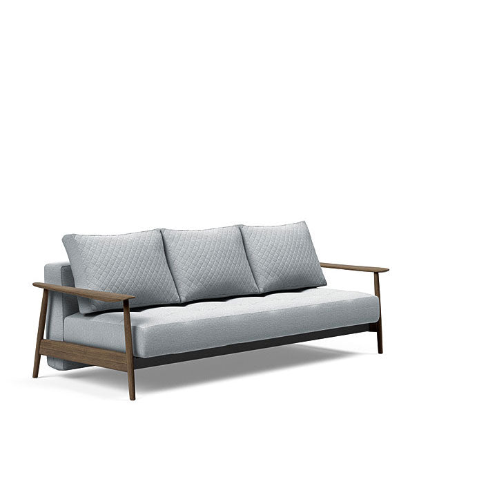 Caluma Quilt Sofa Smoked Oak Arms (Full)