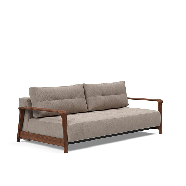 Ran D.E.L Sofa Walnut Arms (Queen)