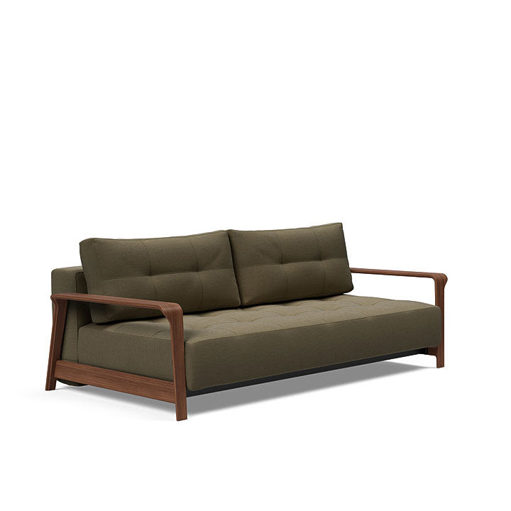 Ran D.E.L Sofa Walnut Arms (Queen)