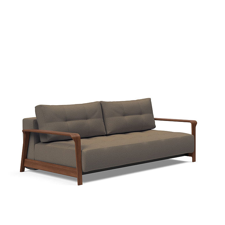 Ran D.E.L Sofa Walnut Arms (Queen)