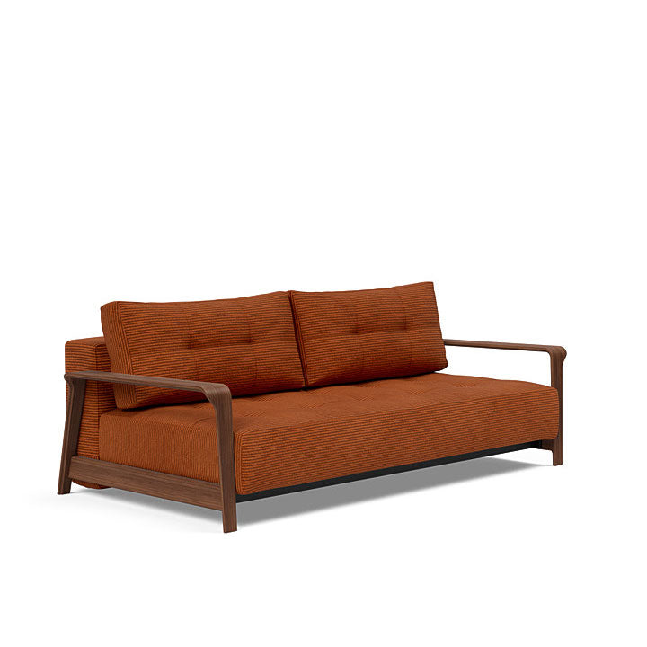 Ran D.E.L Sofa Walnut Arms (Queen)