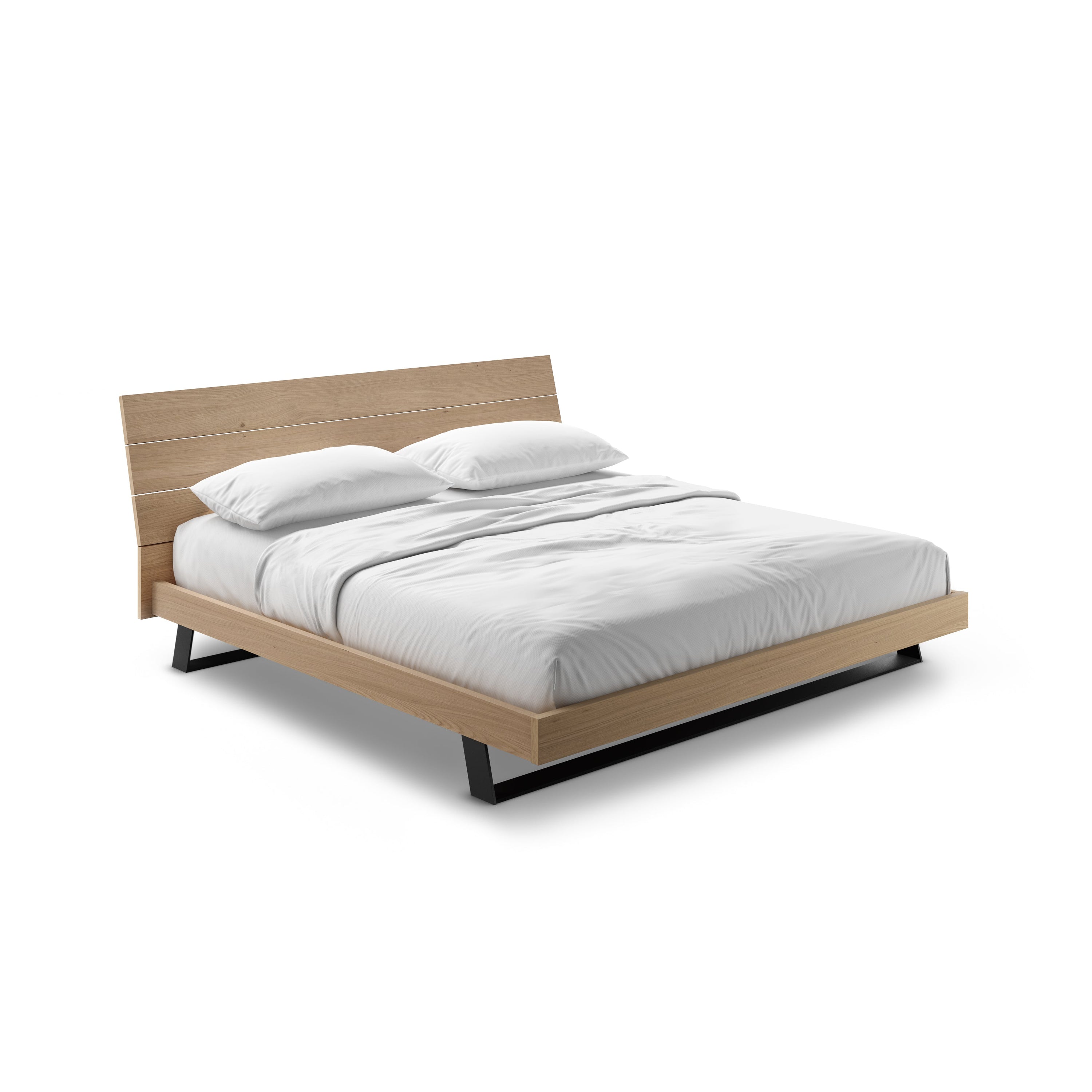 Bella Bed with Wood Headboard