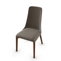CS1423 ETOILE Frame P201 bch. WALNUT Seat D04 soft leather TAUPE