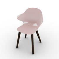 CS1855 SAINT TROPEZ Frame P12 ash. SMOKE Seat P24P polycarbon GLOSSY PALE PINK