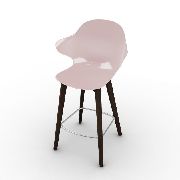 CS1881 SAINT TROPEZ Frame P12 ash. SMOKE Seat P24P polycarbon GLOSSY PALE PINK