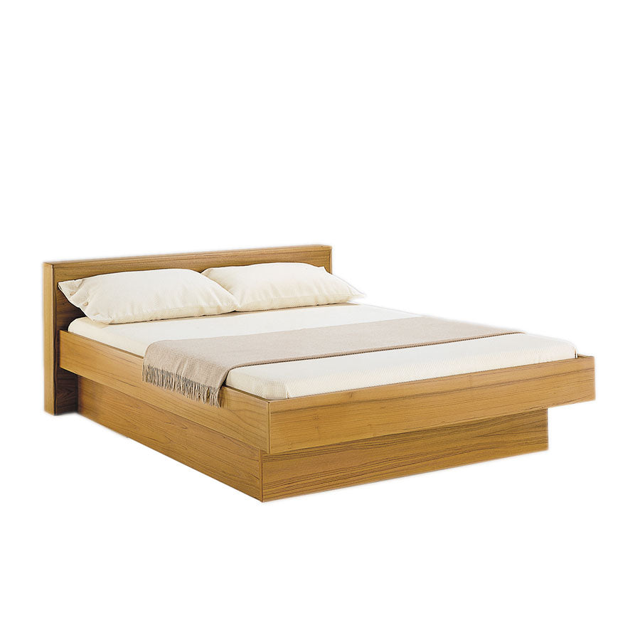 Classica Bed with Wood Headboard