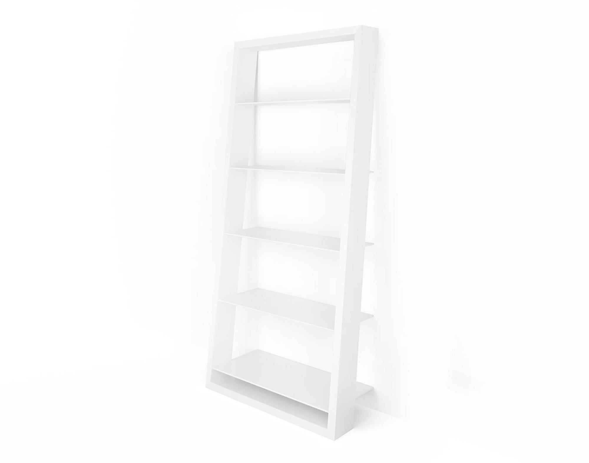 Eileen Blanc 5157 White Leaning Glass Shelf