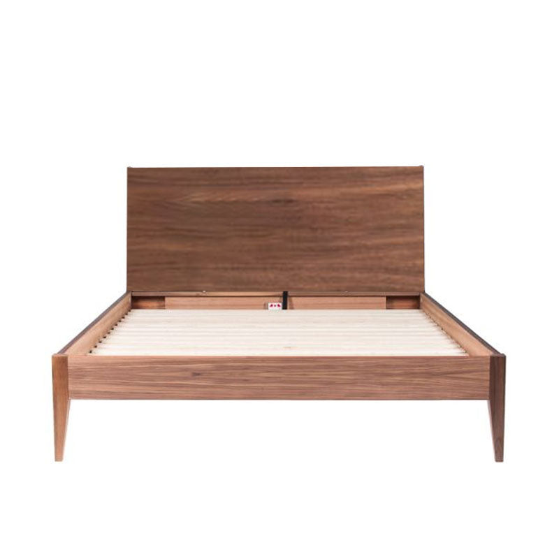 Leila Bed with Wood Headboard